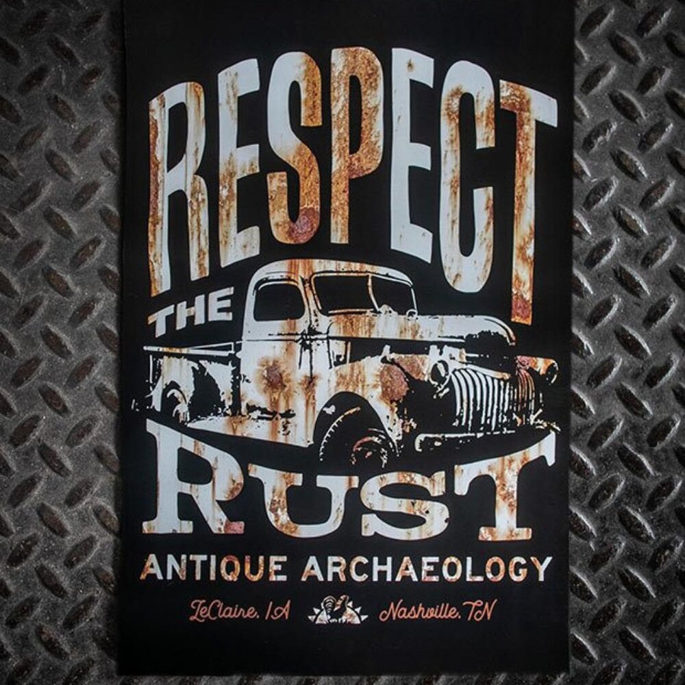 Respect The Rust Tshirt L Nashville Tennessee American Pickers Pocket Black